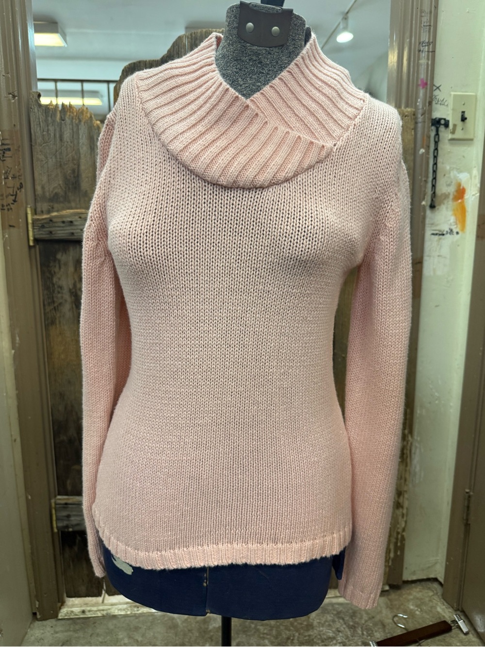 Pierre Cardin Pale Pink Cowl Neck Sweater